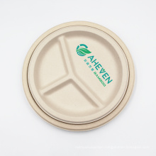 Anhui EVEN Biodegradable Disposable Compostable Sugarcane Bagasse Dinner Plate With Cheap Price